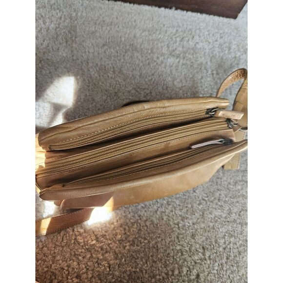 Montini Brown italian Leather bag - Picture 3 of 14